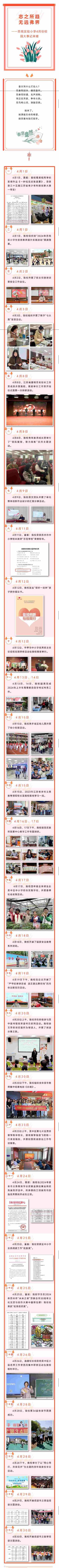 2024年4月 【校园大事记】志之所趋，无远弗界——苏苑实验小学4月份校园大事记来喽